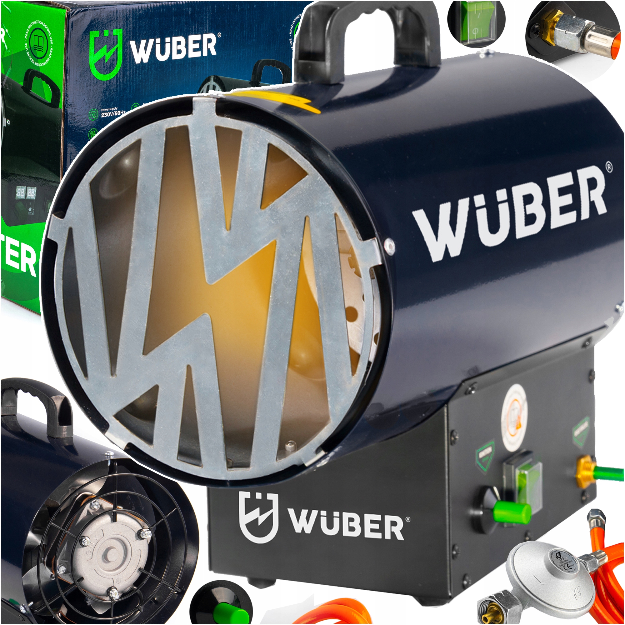 Plynový ohrievač Wuber 25 kW